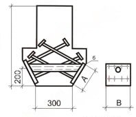 Чертеж закладных изделий МН 616 по серии 1.400-15 выпуск 0