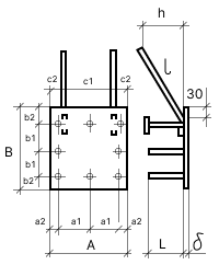 Чертеж закладных изделий МН 313 по серии 1.400-15 выпуск 1