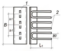 Чертеж закладных изделий МН 564 по серии 1.400-15 выпуск 1