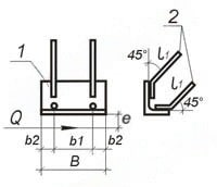 Чертеж закладных изделий МН 526 по серии 1.400-15 выпуск 1