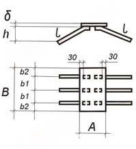 Чертеж закладных изделий МН 411 по серии 1.400-15 выпуск 1