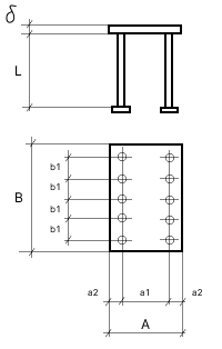 Чертеж закладных изделий МН 130 по серии 1.400-15 выпуск 1