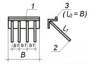 Чертеж закладных изделий МН 555 по серии 1.400-15 выпуск 1
