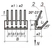 Чертеж закладных изделий МН 521 по серии 1.400-15 выпуск 1