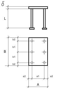 Чертеж закладных изделий МН 136 по серии 1.400-15 выпуск 1