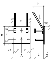 Чертеж закладных изделий МН 311 по серии 1.400-15 выпуск 1