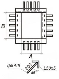 Чертеж закладных изделий МН 771 по серии 1.400-15 выпуск 1