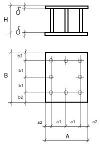Чертеж закладных изделий МН 218 по серии 1.400-15 выпуск 1