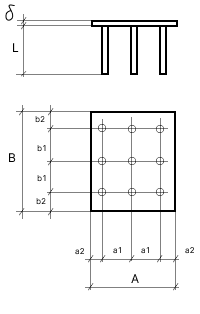 Чертеж закладных изделий МН 153 по серии 1.400-15 выпуск 1