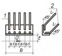 Чертеж закладных изделий МН 535 по серии 1.400-15 выпуск 1