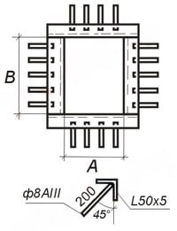 Чертеж закладных изделий МН 757 по серии 1.400-15 выпуск 1