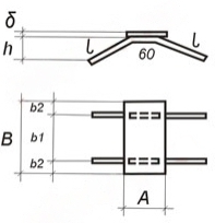 Чертеж закладных изделий МН 401 по серии 1.400-15 выпуск 1