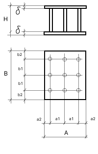 Чертеж закладных изделий МН 225 по серии 1.400-15 выпуск 1