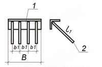 Чертеж закладных изделий МН 553 по серии 1.400-15 выпуск 1