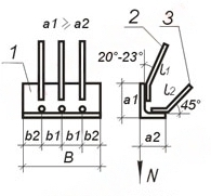 Чертеж закладных изделий МН 516 по серии 1.400-15 выпуск 1