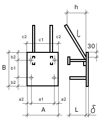 Чертеж закладных изделий МН 302 по серии 1.400-15 выпуск 1