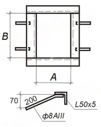 Чертеж закладных изделий МН 702 по серии 1.400-15 выпуск 1