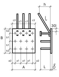 Чертеж закладных изделий МН 324 по серии 1.400-15 выпуск 1