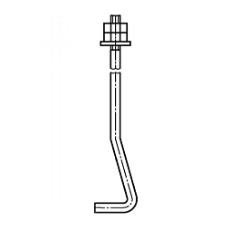Болт фундаментный тип 1 исполнение 2 купить в Новосибирске - ПРОМЕТ
